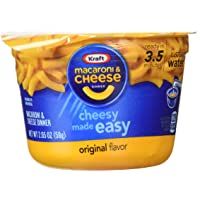 KRAFT Macaroni &amp- Cheese Dinner Cup Easy Mac Original- 58 grams Cups (Pack of 12)